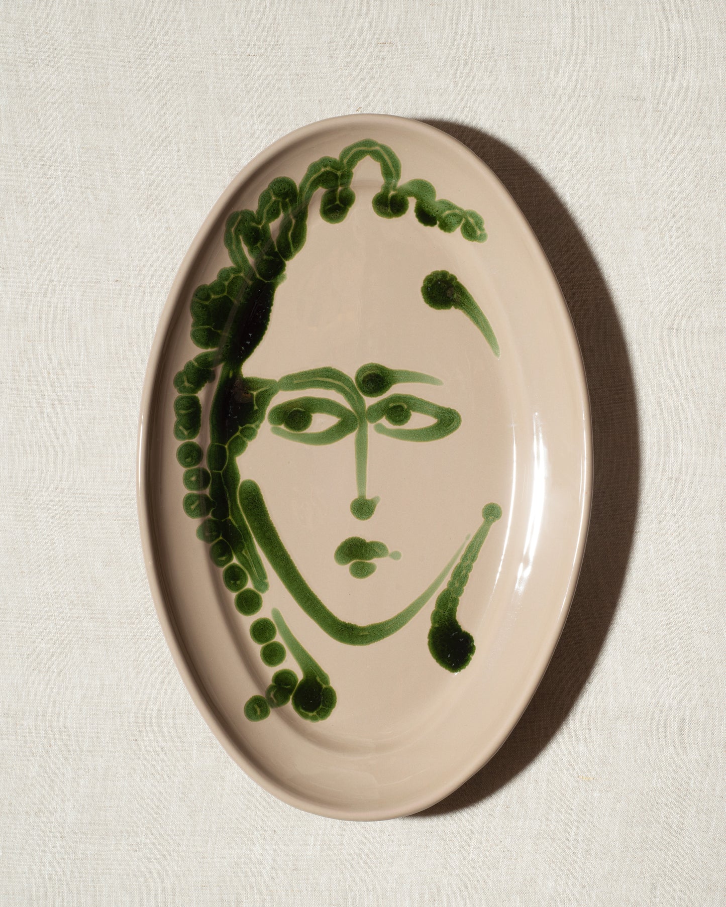 Large Platter «La Faccia» in «Carciofo»