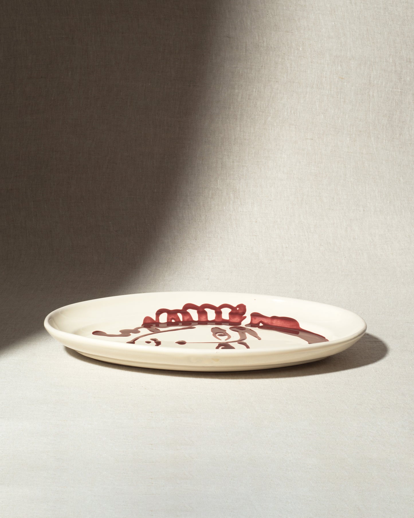 Large Platter «La Faccia» in «Uva»